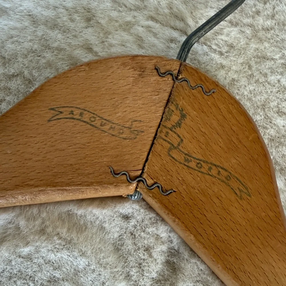 Vintage Wooden Hangers Lot of 10 - Central Park New York